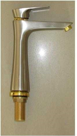 خلاط مغسلة 1432 برونزي فاتح عالي