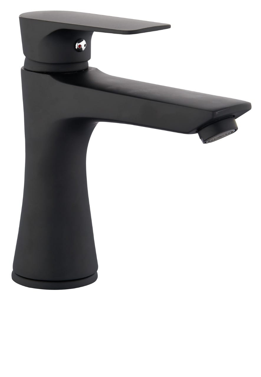 خلاط مغسلة 1432 اسود قصيرمع هراب (كرتون 10حبة)