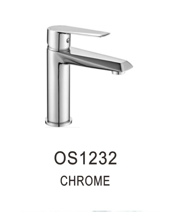 خلاط مغسلة OS1232 صيني ORIENT STANDARD كروم قصير (كرتون 10 حبة)