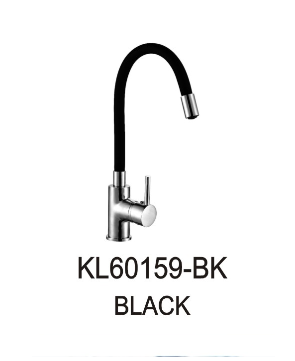 خلاط مجلي حوض KL60159-BK صيني ORIENT STANDARD كروم رقبة اسود متحرك