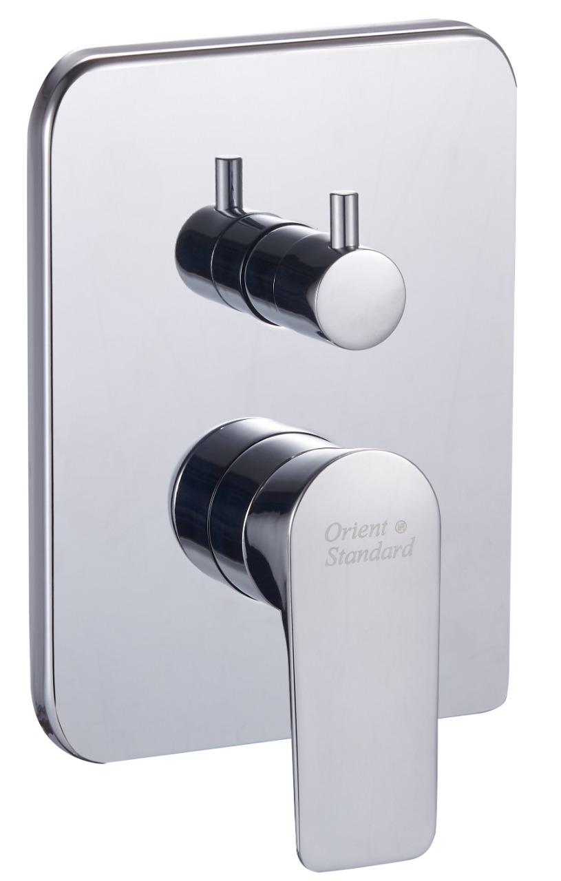 خلاط دش مخفي OS1438-2 صيني ORIENT STANDARD خطين كروم مربع